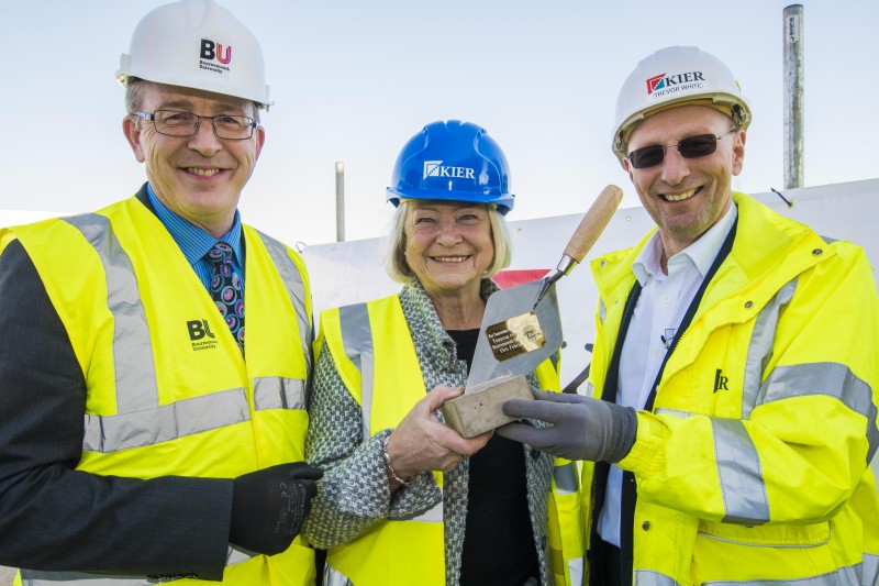 Topping out ceremony at Bournemouth Gateway Building with Kate Adie