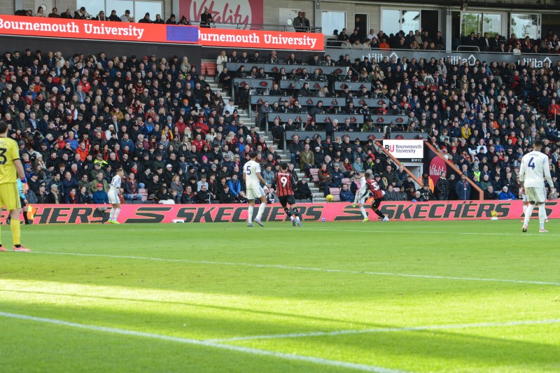 AFC Bournemouth vs Aston Villa with view of the press seating