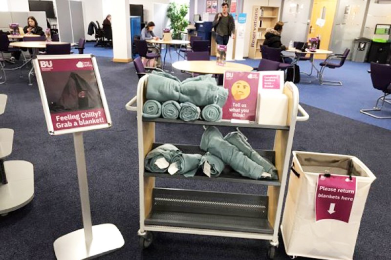 blankets to borrow in the library
