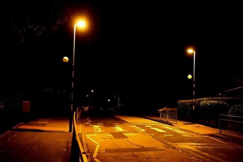Bournemouth street at night Bournemouth street at night