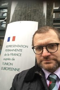 Professor Sascha Dov Bachmann at the Permanent Representation of the French Republic in Brussels Professor Sascha Dov Bachmann