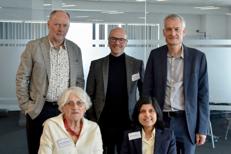The previous and current directors of CIPPM with Professor Einar Thorsen