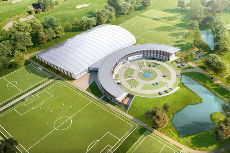 Digital design of the new AFC Bournemouth Academy at Canford Magna