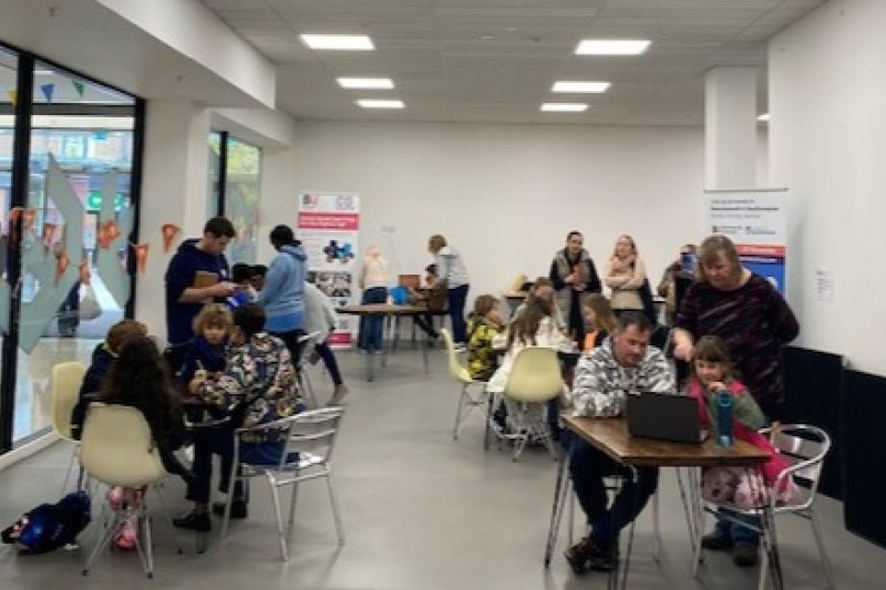 Families took part in a Cybersecurity Day at Dolphin Shopping Centre Families took part in a Cybersecurity Day at Dolphin Shopping Centre