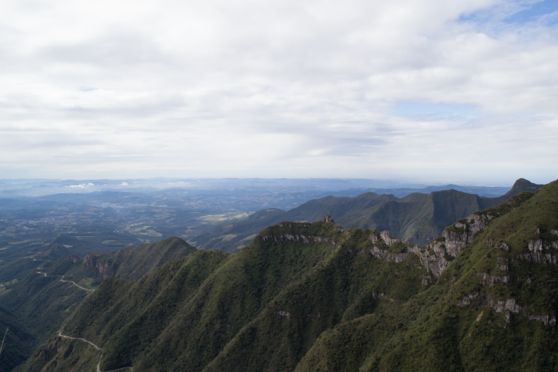 The mountains of Santa Catarina in southern Brazil 