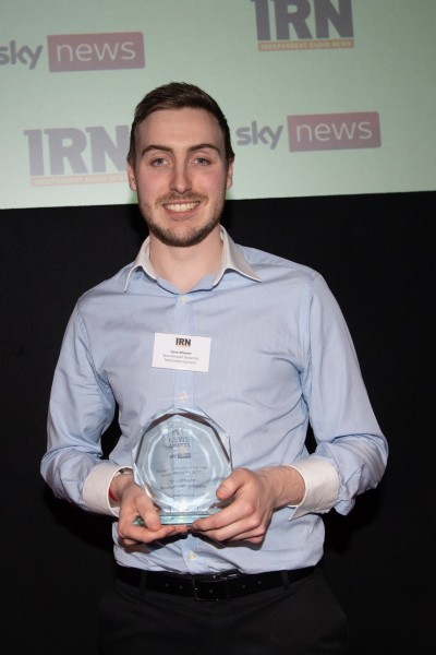 Dave Wheeler with IRN Award Dave Wheeler with IRN Award