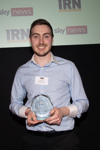 Dave Wheeler with IRN Award