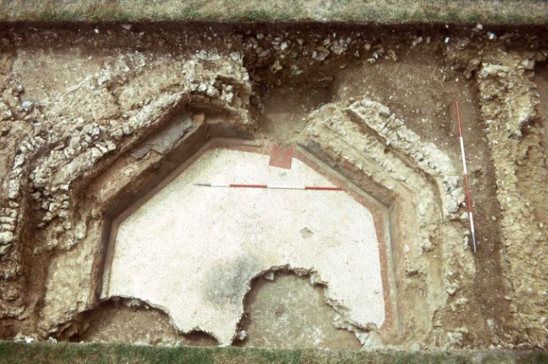 The octagonal cold plunge bath at Dewlish, Dorset