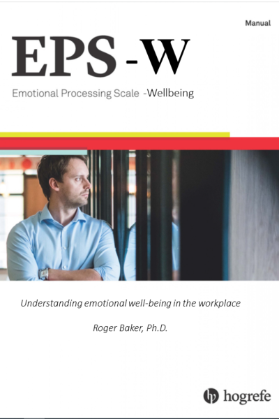 The front cover of the Emotional Processing Scale - Wellbeing 
