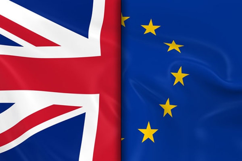 EU and UK flags