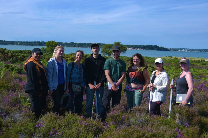 Ecology and Wildlife Conservation students in the Purbecks Ecology and Wildlife Conservation students in the Purbecks