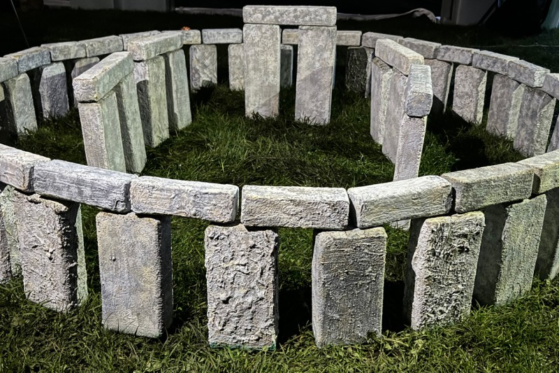 Foam sculpture of Stonehenge Foam sculpture of Stonehenge