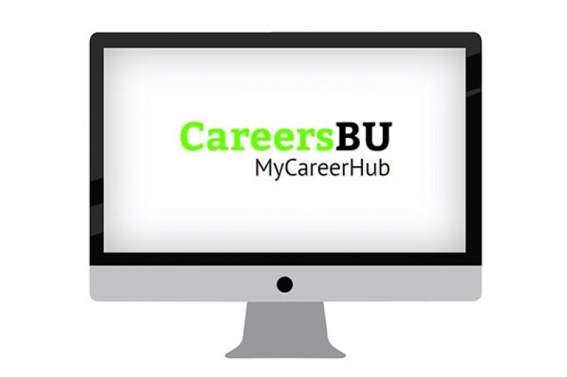 MyCareerHub logo on screen MyCareerHub logo on screen