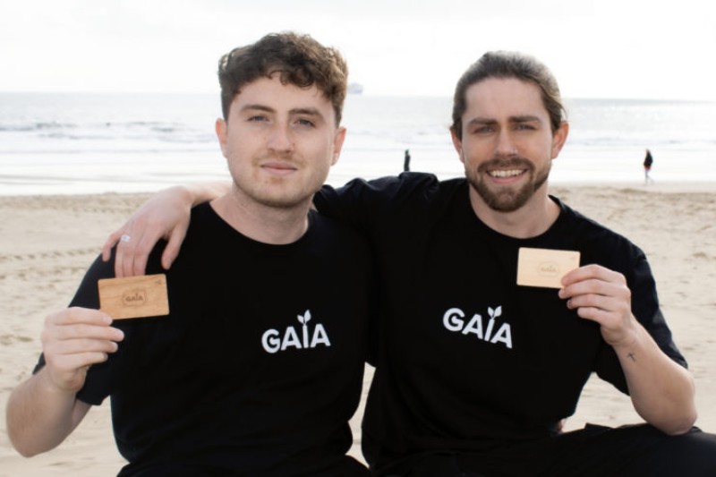 Gaia business partners Matt Cosier and Nick Cooper Matt Cosier and Nick Cooper, business partners in Gaia, sat together on Bournemouth beach