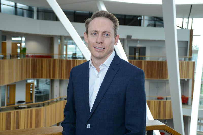 Gerry Greyling, Chief Operating Officer at Bournemouth University in the Fusion Building on Talbot Campus