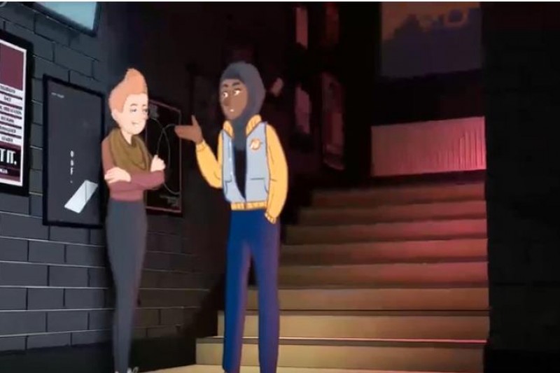Still from the Responding to Hate Crime animation Still from the Responding to Hate Crime animation