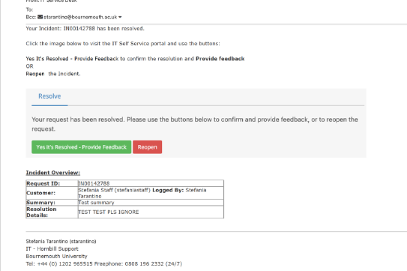 IT self-service portal new resolution email IT self-service portal new resolution email