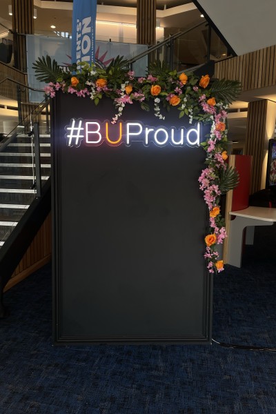 #BUProud display board