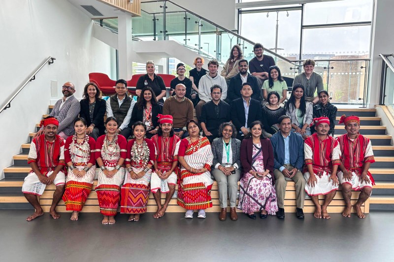 Tripura delegation alongside BU staff and students