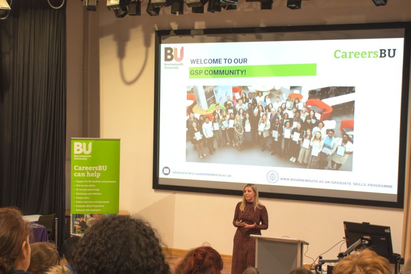 Jenna Darlow on stage officially opening the GSP 2023 Jenna Darlow officially opens the GSP 2023