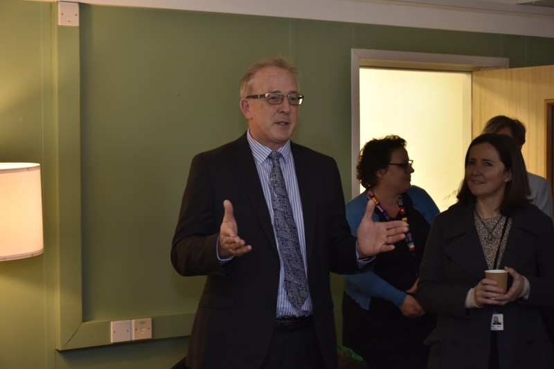 Professor John Vinney at the opening of the University Retreat