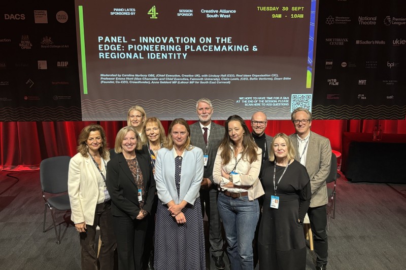 Panel members and organisers of the Creative Alliance South West event