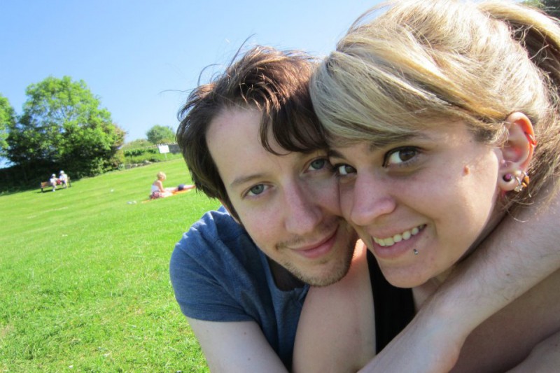 Lauren and Rupert in the park