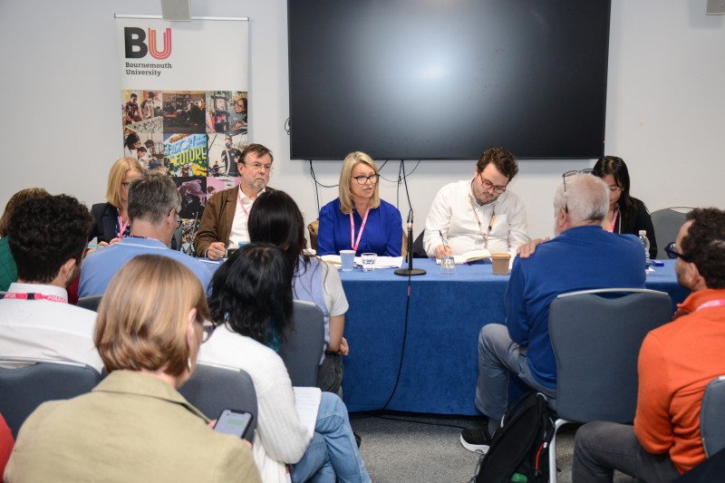 Professor Alison Honour speaking on a panel