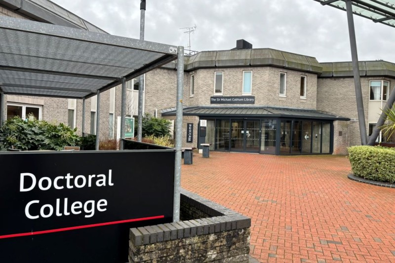 The Sir Michael Cobham Library Courtyard & Doctoral College