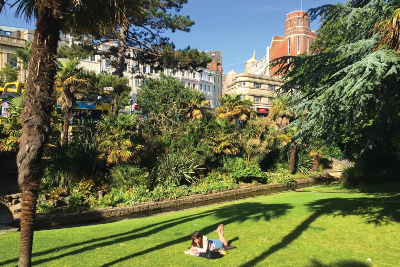 Bournemouths relaxing Lower Gardens 