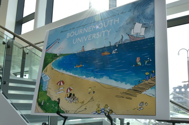The Maritime Imagination event 2022 The Maritime Imagination poster designed as a seaside postcard