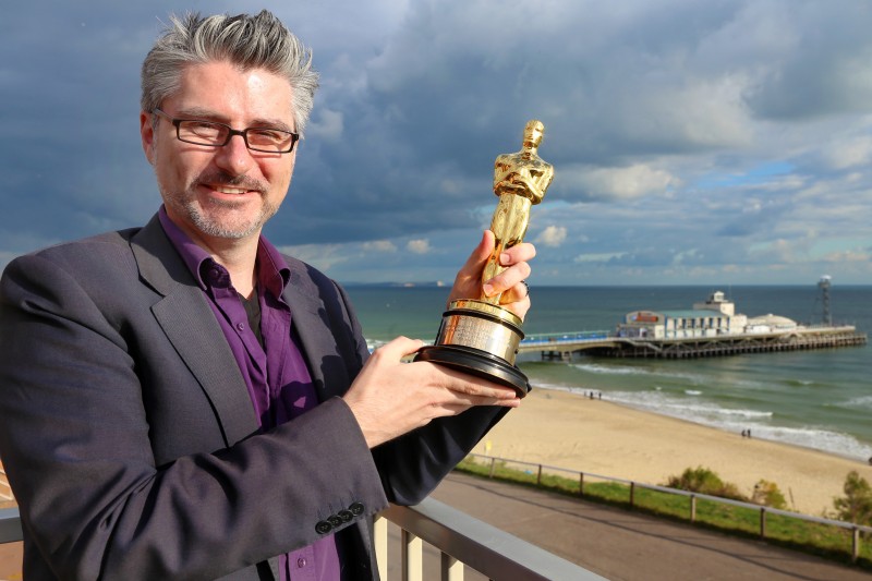 Mark Ardington with Oscar Mark Ardington with Oscar