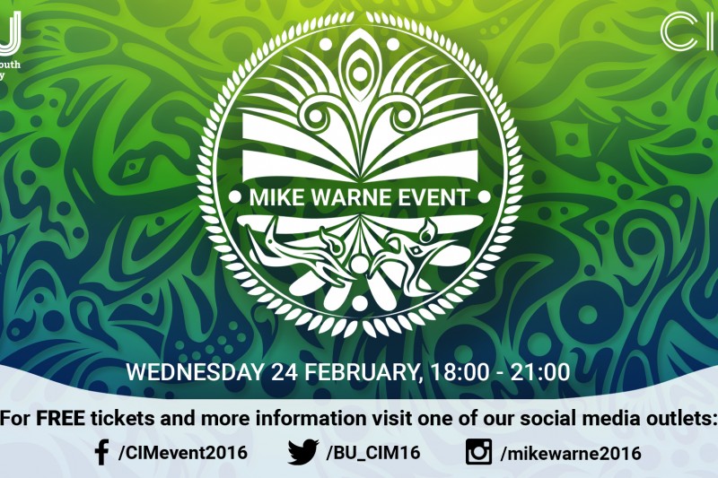 Mike Warne event poster 2016