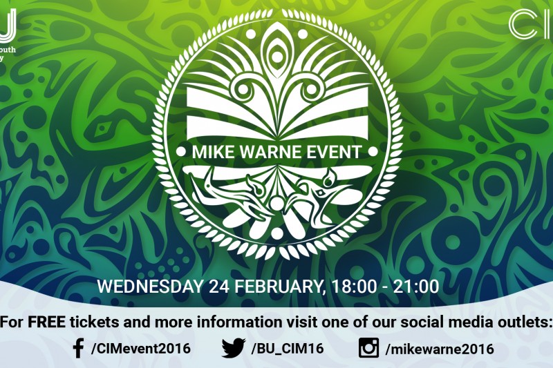 Mike Warne event poster 2016 Mike Warne event poster 2016
