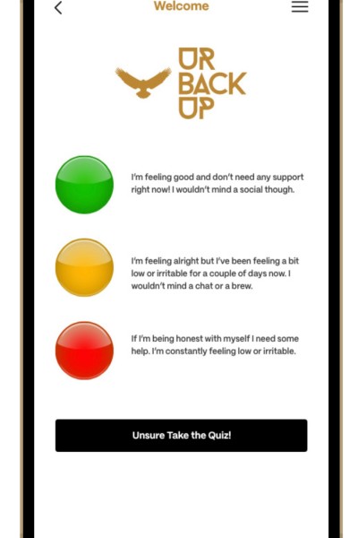 Urbackup app homepage