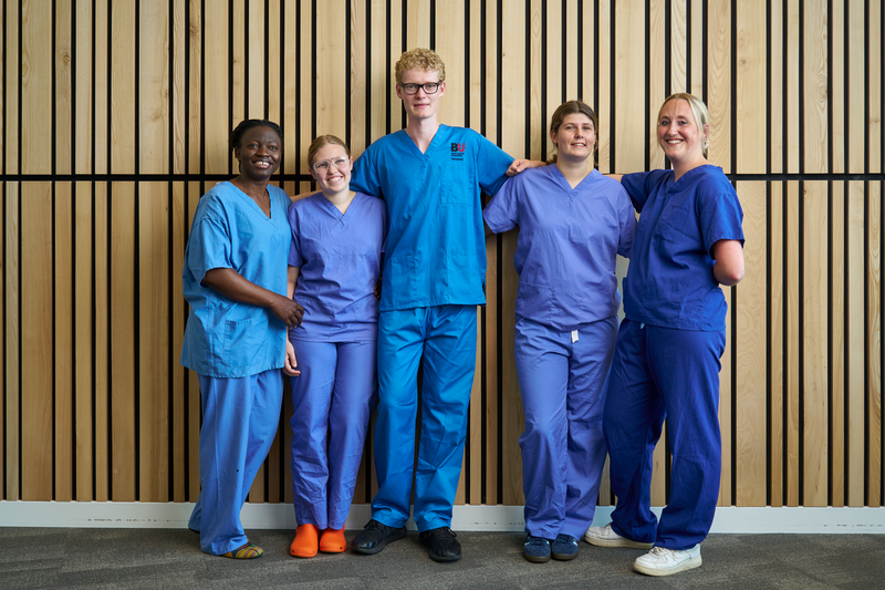 Five Operating Department Practice students