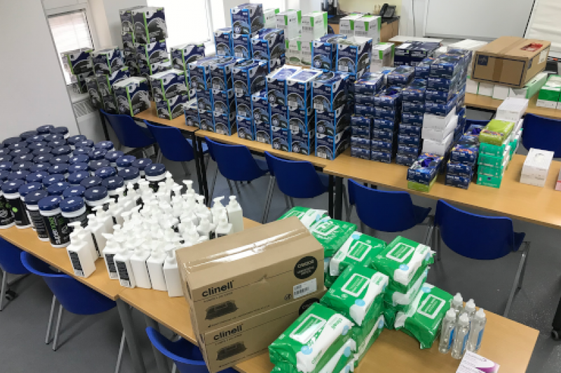 PPE ready to be delivered