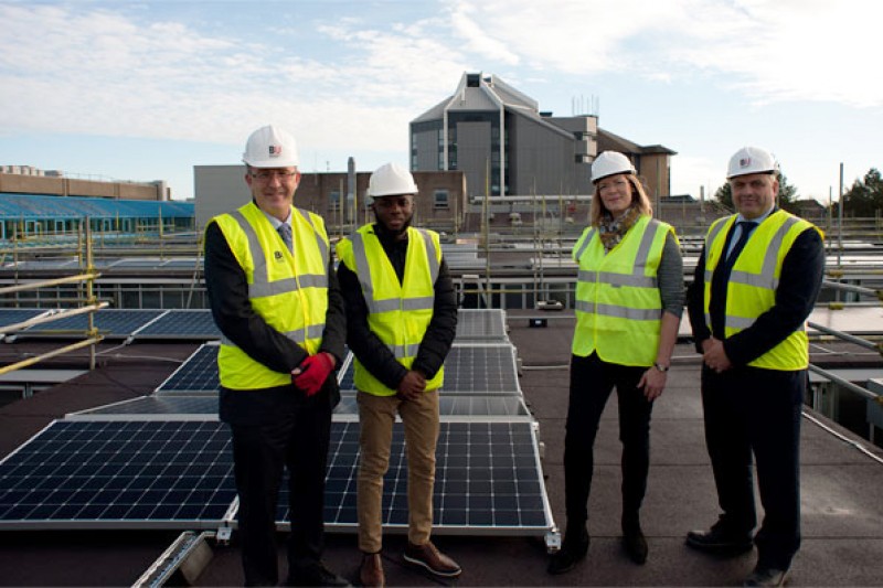 Solar PV panels on Poole House Solar PV panels on Poole House