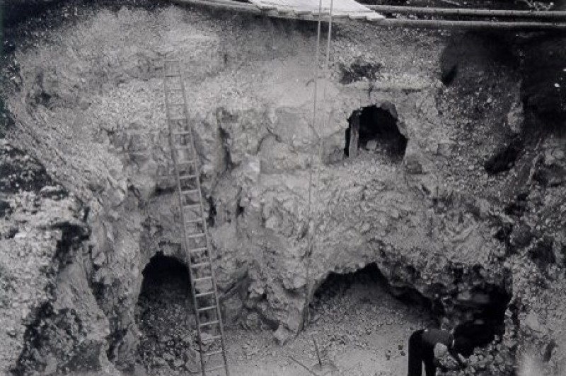 Harrow Hill: a Neolithic flint mine being archaeologically excavated in 1925