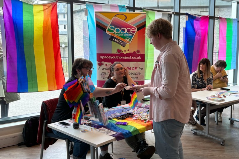 Exhibitors at the SUBU Student Pride event Exhibitors at the SUBU Student Pride event
