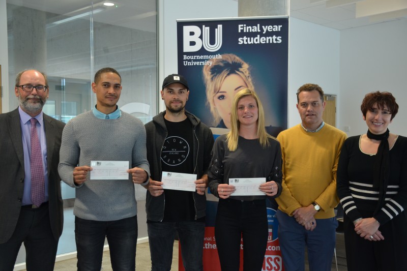 NSS 2017 prize winners group NSS 2017 prize winners and BU staff