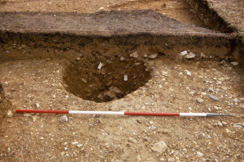 Black Down. Gate post detail in Trench 1