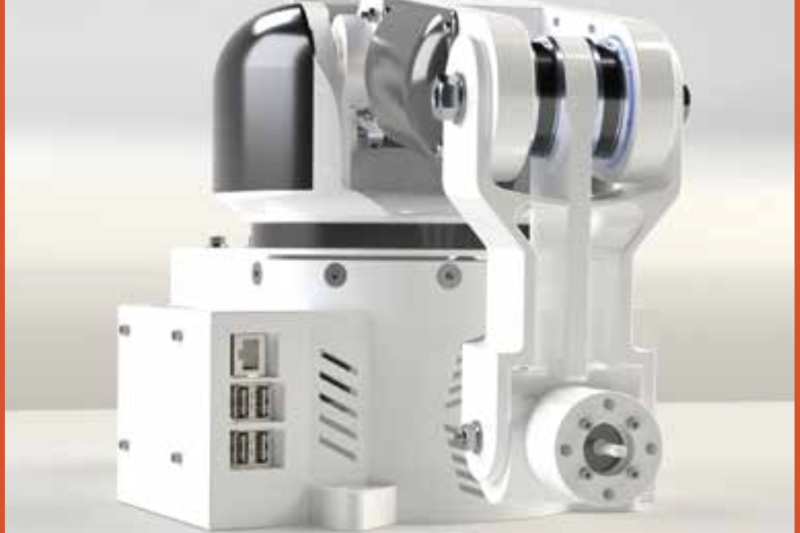 Graphic of the low-cost, 5-axis robotic arm