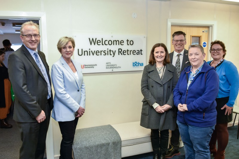 Staff from BU, AUB, NHS Dorset and BCHA at the launch event