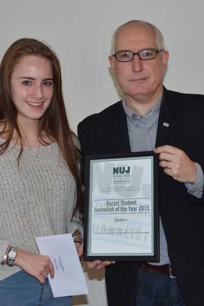 NUJ student journalist award