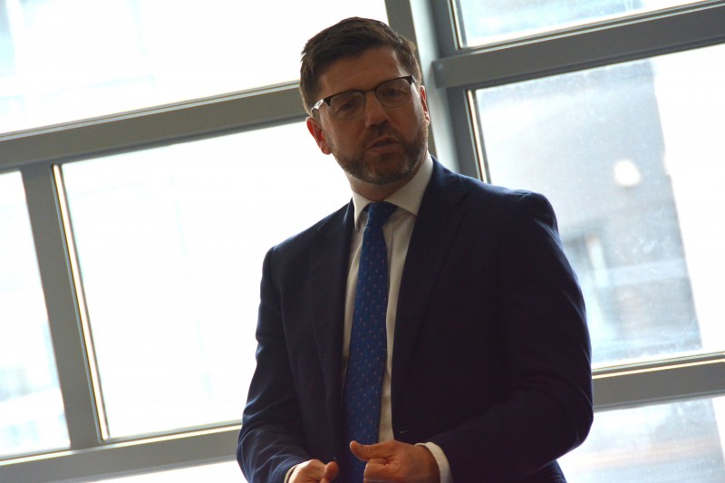 Stephen Crabb visits BU Stephen Crabb visits BU