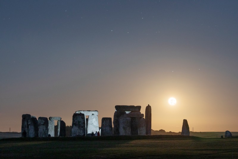 Stonehenge during the 2024 Major Lunar Standstill Stonehenge during the 2024 Major Lunar Standstill
