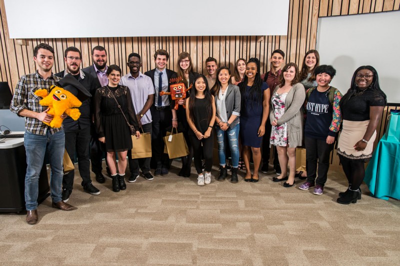 Nominees and winners at the BU Student Ambassador Celebration 