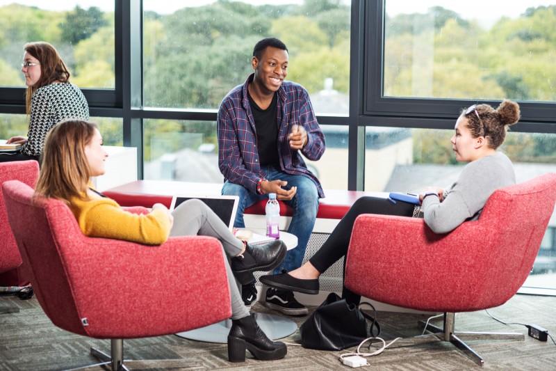 Students talking Students talking