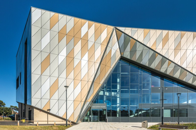 Poole Gateway Building - modern and shiny looking with glass frontage